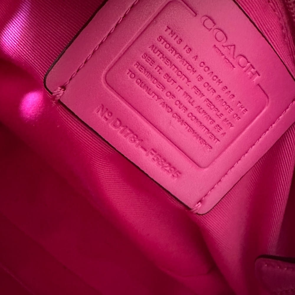 Coach Signature Brown and Pink Satchel - Picture 6 of 11